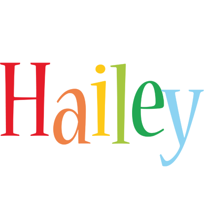 Hailey birthday logo