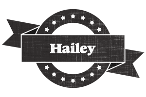 Hailey grunge logo