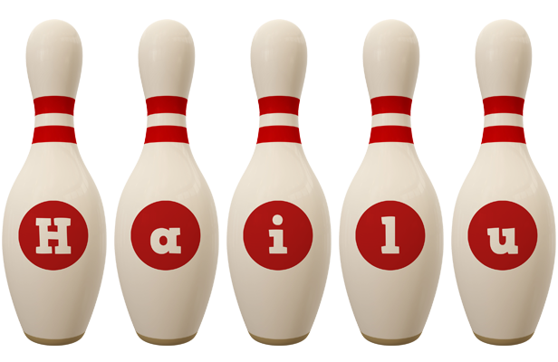 Hailu bowling-pin logo