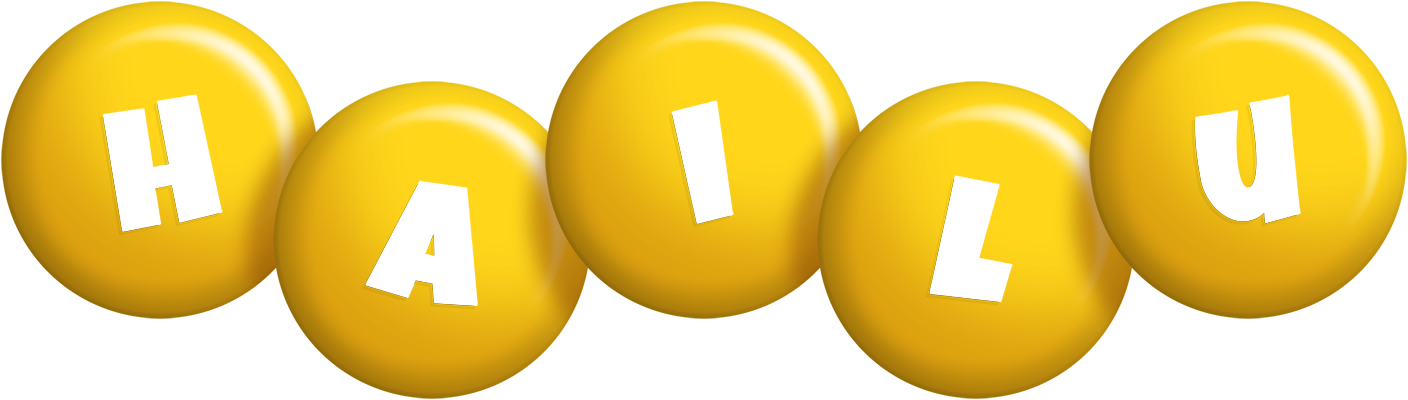 Hailu candy-yellow logo