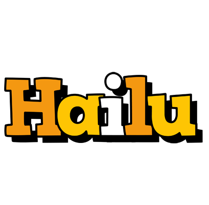 Hailu cartoon logo