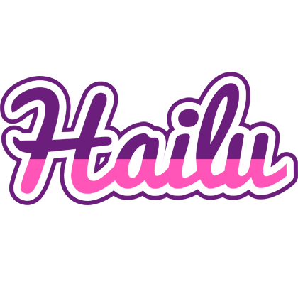 Hailu cheerful logo