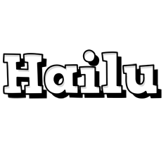 Hailu snowing logo