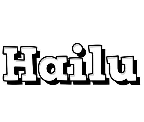 Hailu snowing logo