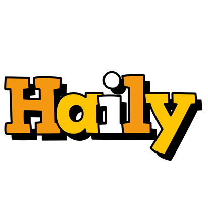 Haily cartoon logo