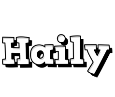 Haily snowing logo