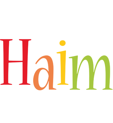 Haim birthday logo
