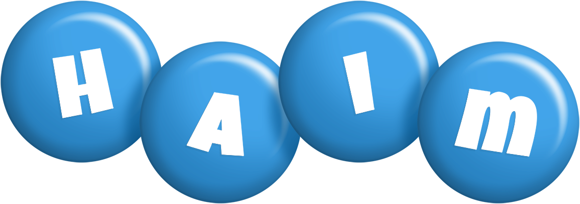 Haim candy-blue logo