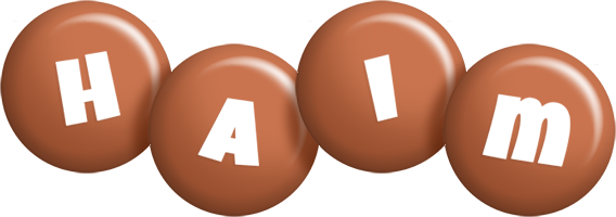 Haim candy-brown logo
