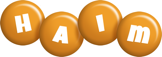 Haim candy-orange logo