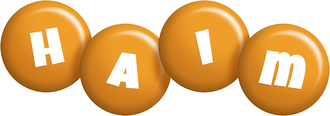 Haim candy-orange logo