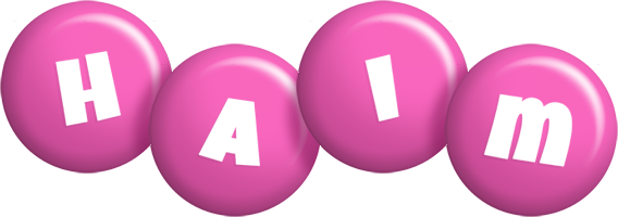 Haim candy-pink logo