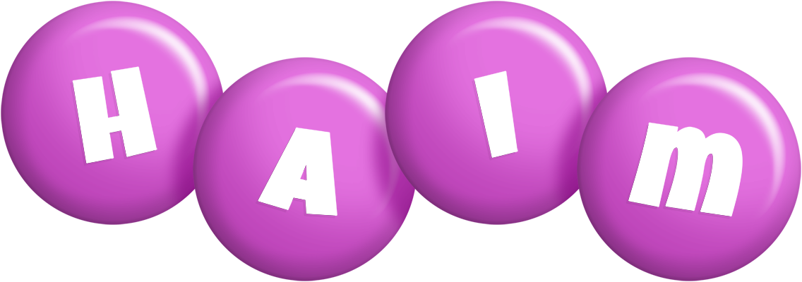 Haim candy-purple logo