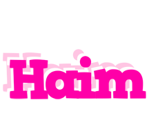 Haim dancing logo