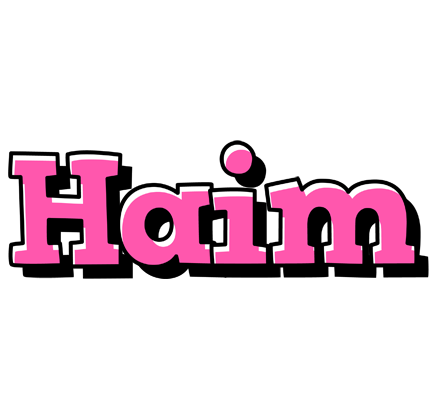 Haim girlish logo
