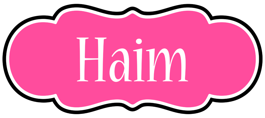 Haim invitation logo