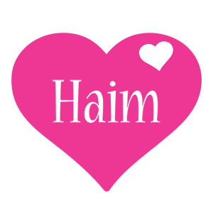 Haim love-heart logo