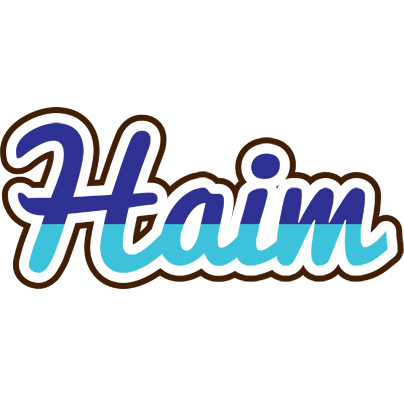Haim raining logo