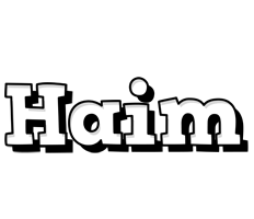 Haim snowing logo