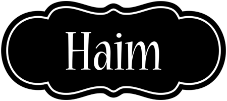 Haim welcome logo