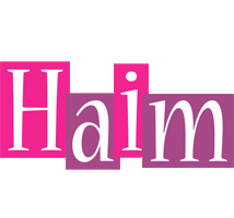 Haim whine logo