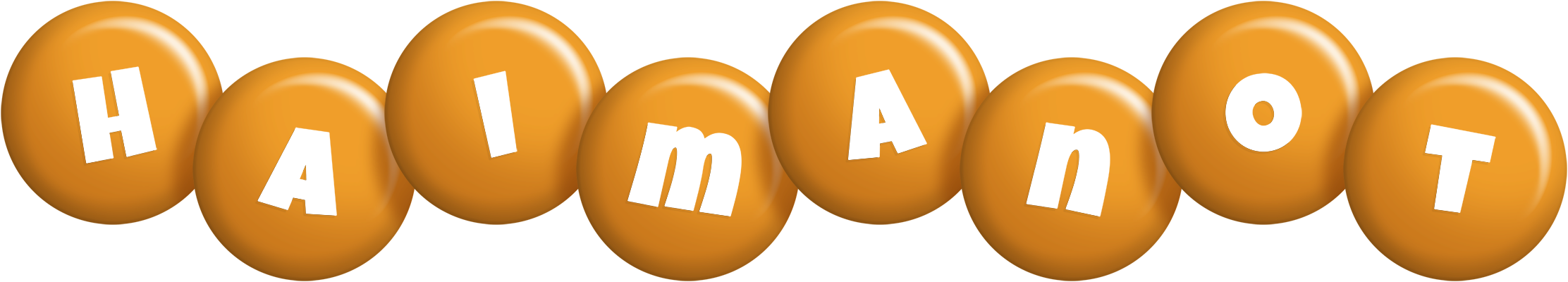Haimanot candy-orange logo