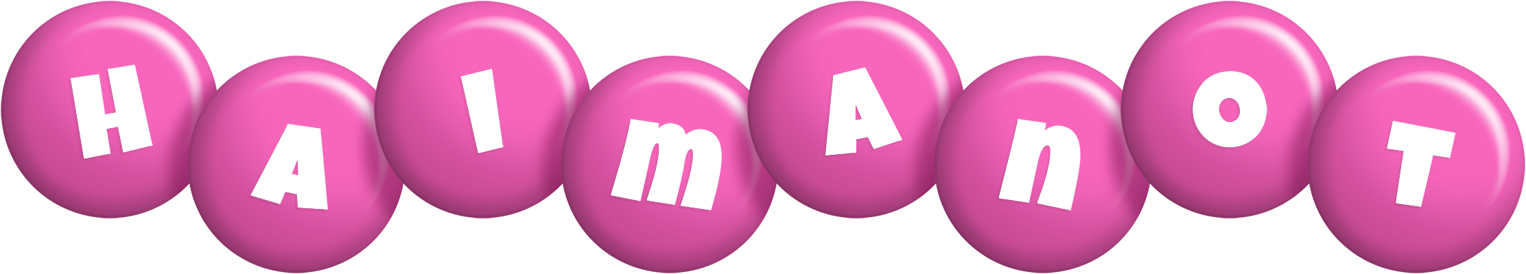 Haimanot candy-pink logo