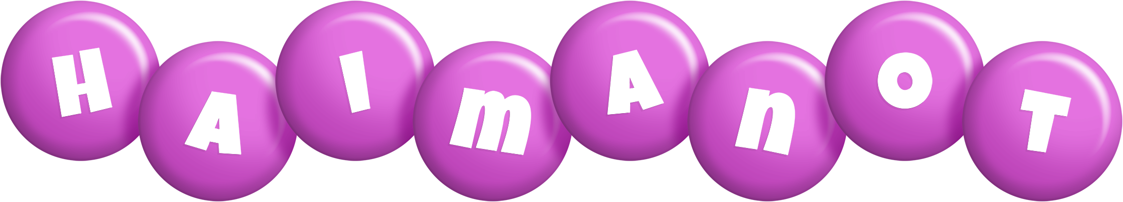 Haimanot candy-purple logo