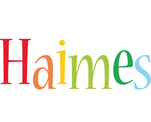 Haimes birthday logo