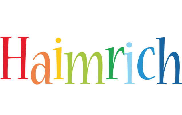 Haimrich birthday logo