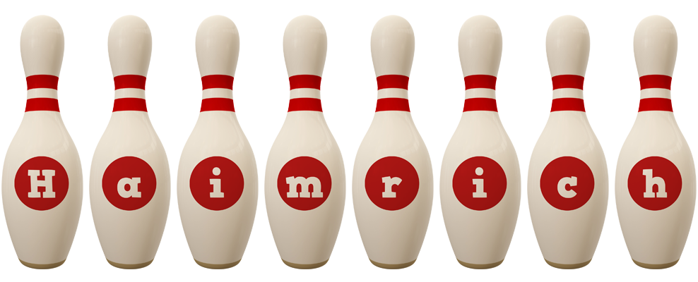 Haimrich bowling-pin logo