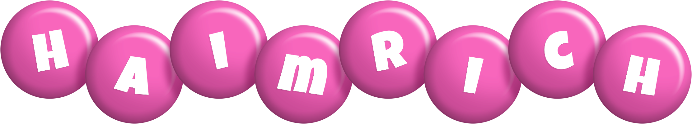 Haimrich candy-pink logo