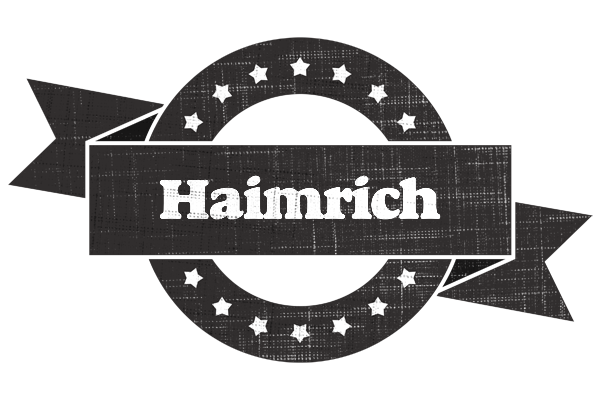 Haimrich grunge logo