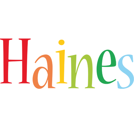 Haines birthday logo