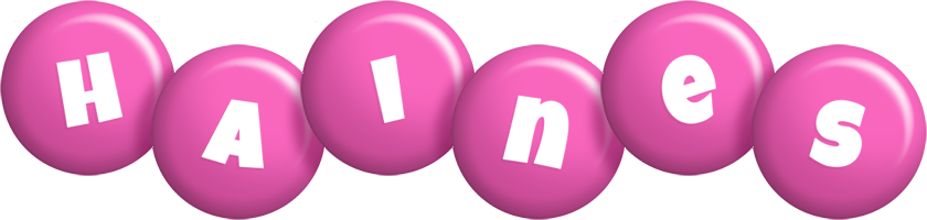 Haines candy-pink logo