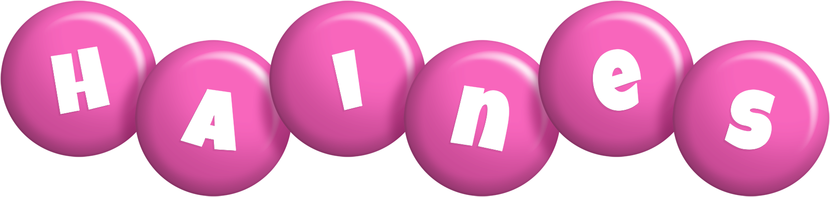 Haines candy-pink logo