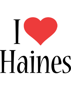 Haines i-love logo