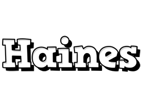 Haines snowing logo