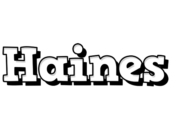 Haines snowing logo