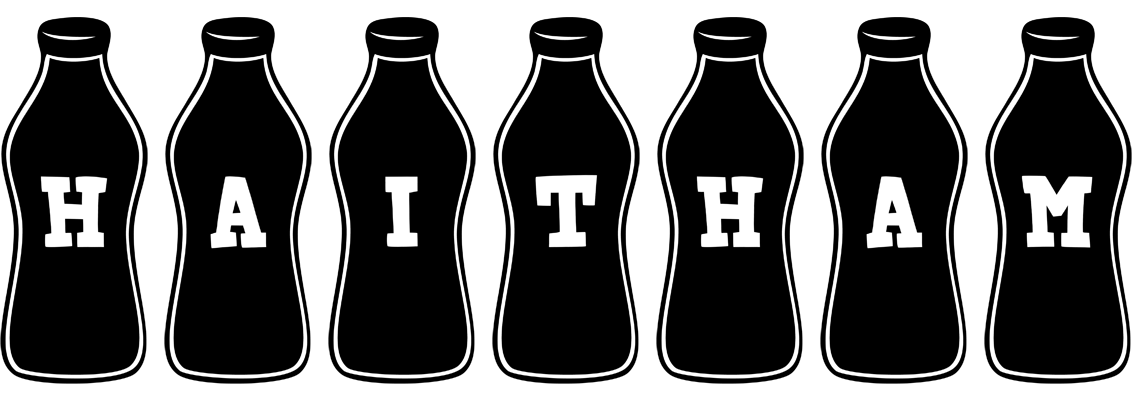 Haitham bottle logo