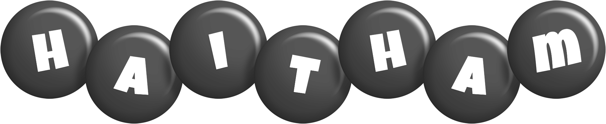 Haitham candy-black logo