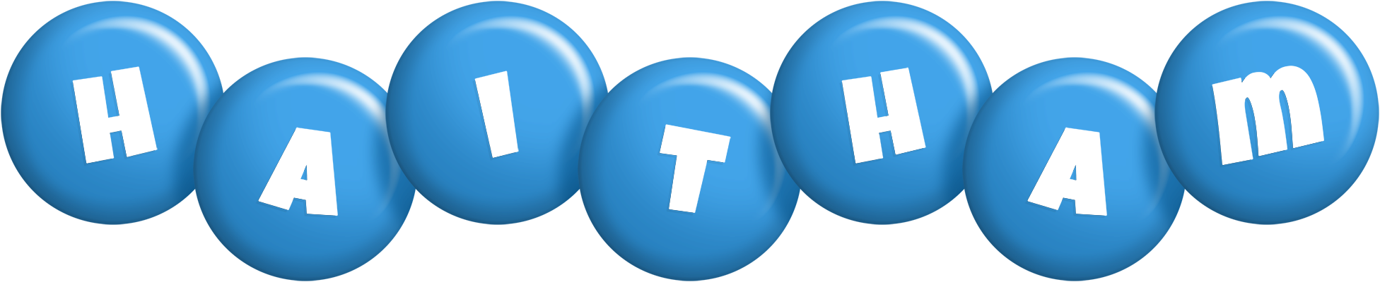 Haitham candy-blue logo