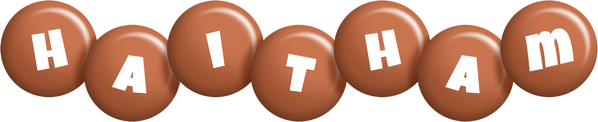 Haitham candy-brown logo