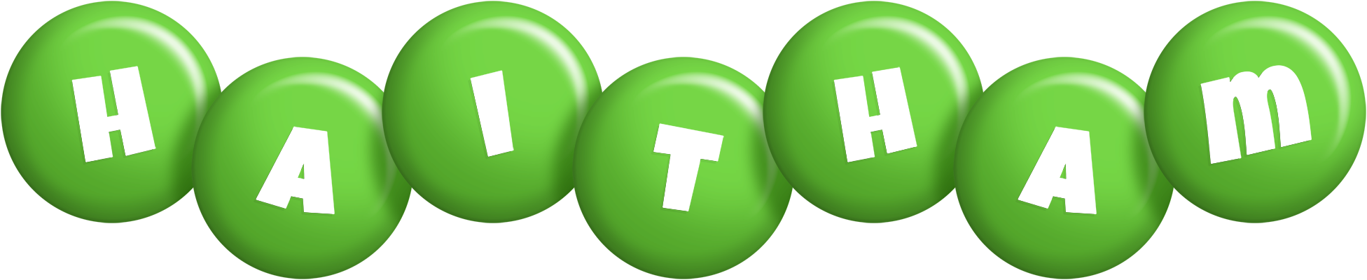 Haitham candy-green logo