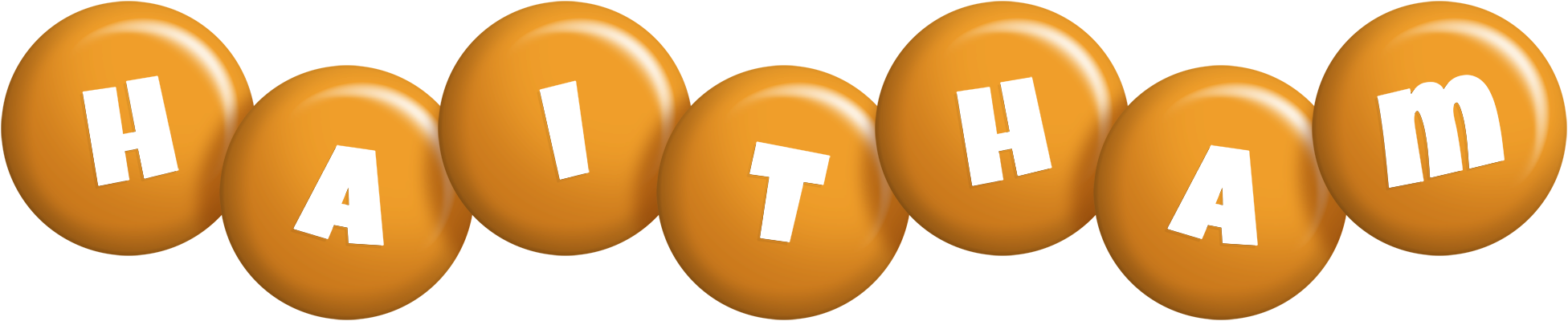 Haitham candy-orange logo