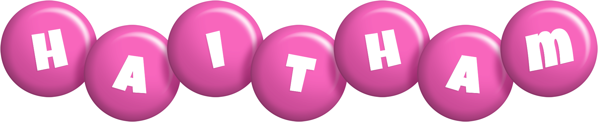 Haitham candy-pink logo