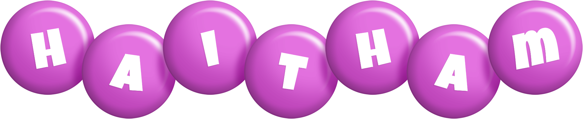 Haitham candy-purple logo