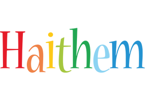 Haithem birthday logo