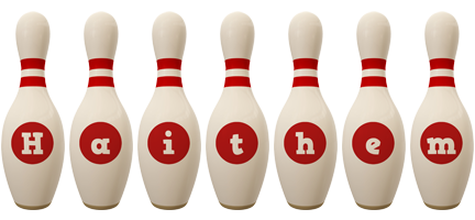 Haithem bowling-pin logo