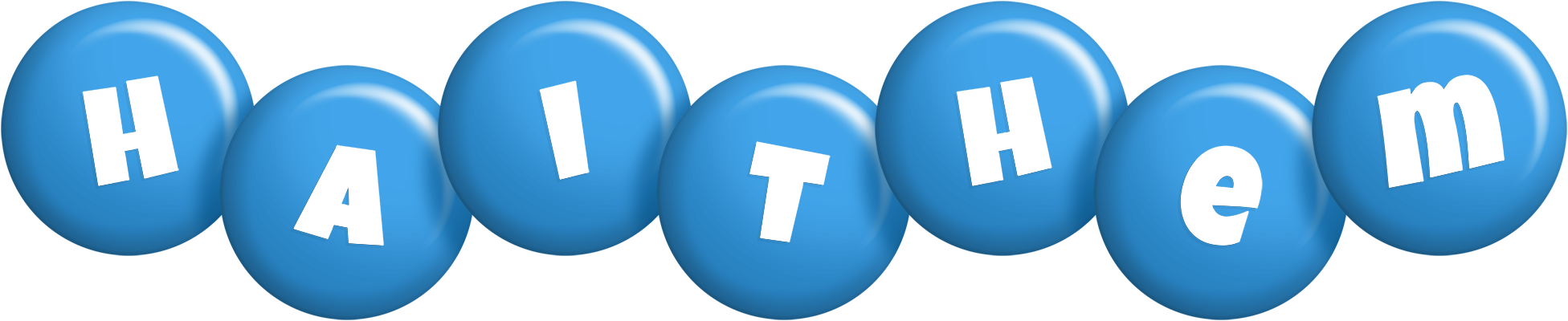 Haithem candy-blue logo